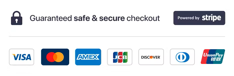 Guaranteed safe and secure checkout